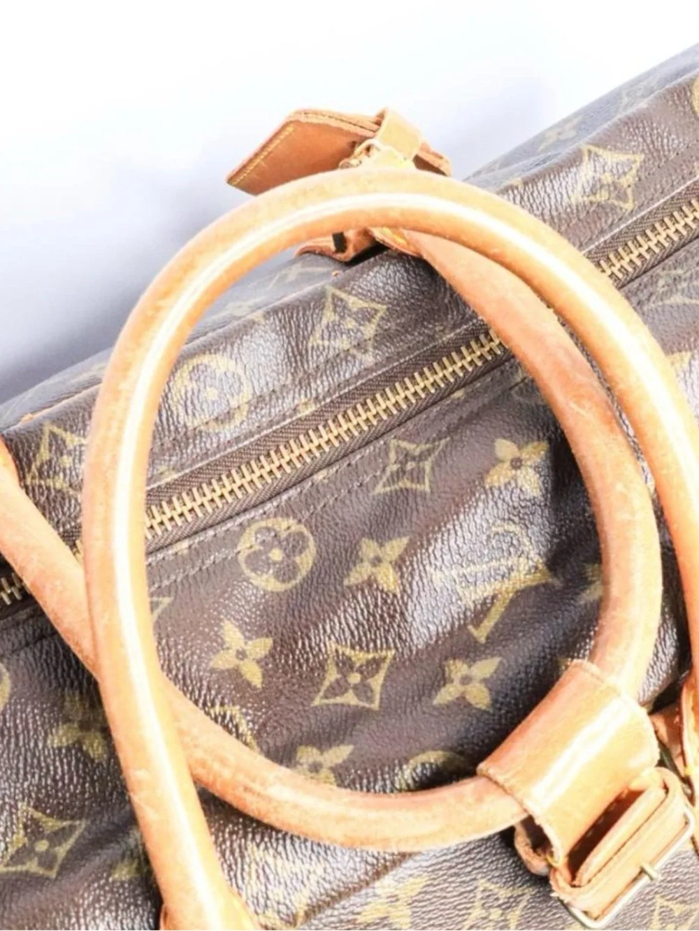 Louis Vuitton Monogram Sirius 50 Boston Bag in Brown and Tan - Picture 4 of 10